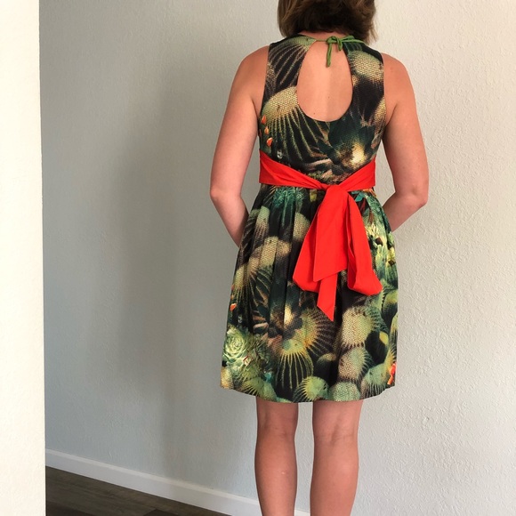 Eva Franco Anthropologie dress. Cactus print - Picture 6 of 8